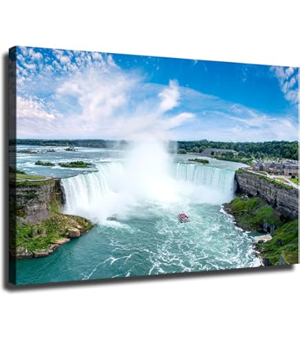 絵画 flk040184 Amazon.com: ART.COM Wall Art Print Niagara Falls by Frederic